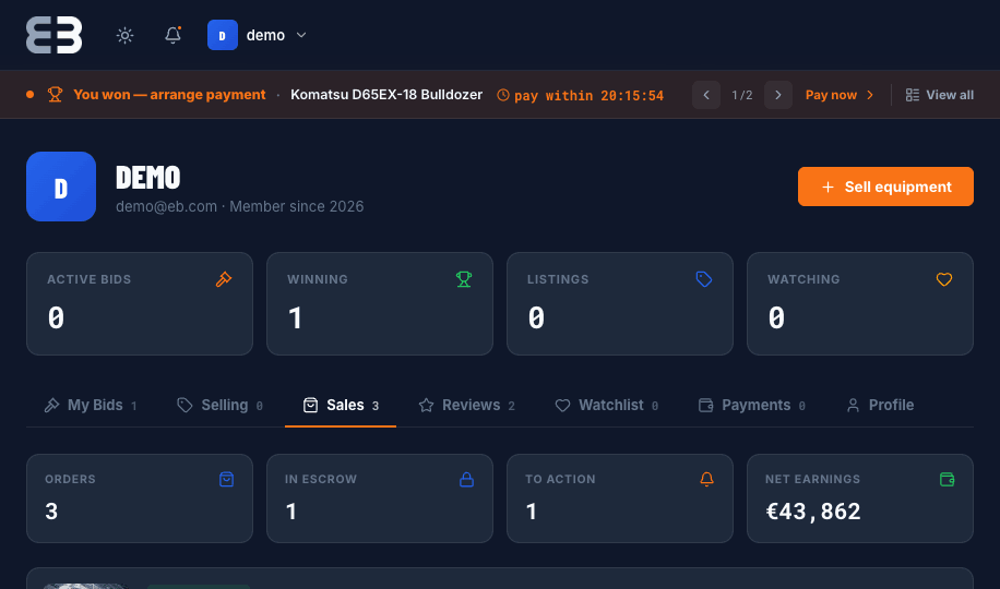 Vendor sales